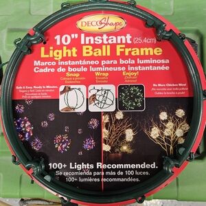 10" Instant Light Ball Frame - Green